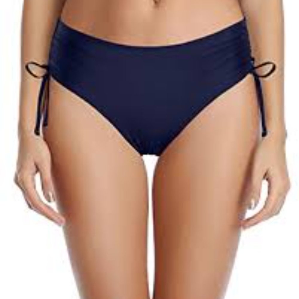 Elemar Swim Navy Bikini Swimsuit Bottoms with Adjustable Drawstring Sides